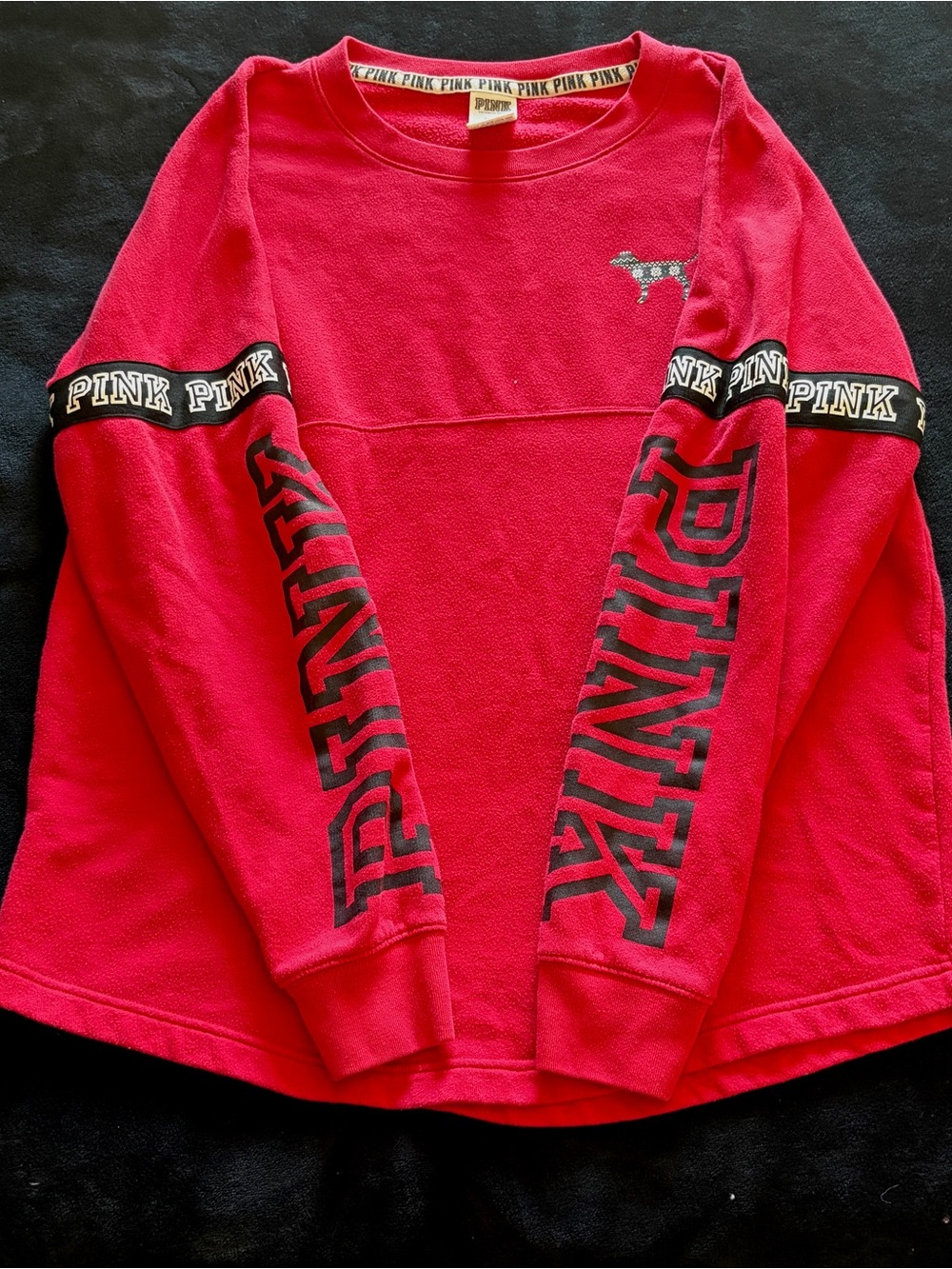 PINK Victoria's Secret Holiday Christmas Crewneck Sweatshirt